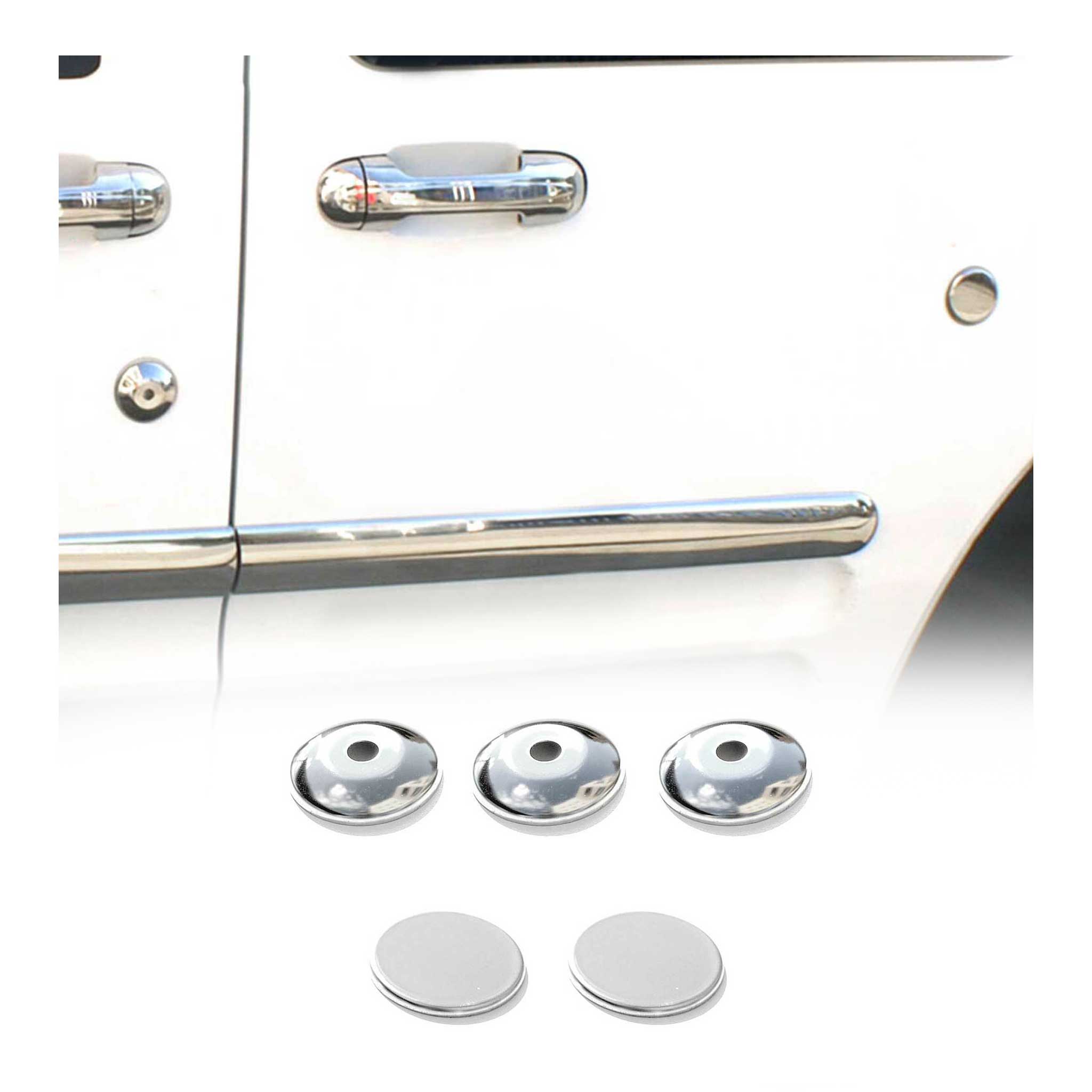 Couverture de Serrure de Poignée de Porte pour Ford Connect 2002-2014 Acier 5x