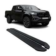 Marchepieds Latéraux pour Mercedes Classe X Double Cab 2017-2020 Noir Alu 2Pcs