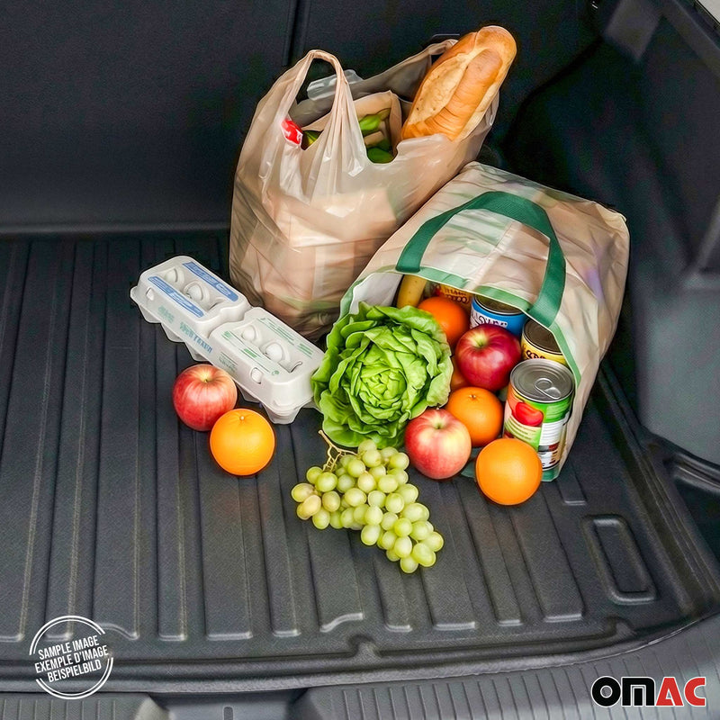 OMAC Tapis de coffre pour Renault Zoe 2017-2022 en caoutchouc TPE noir