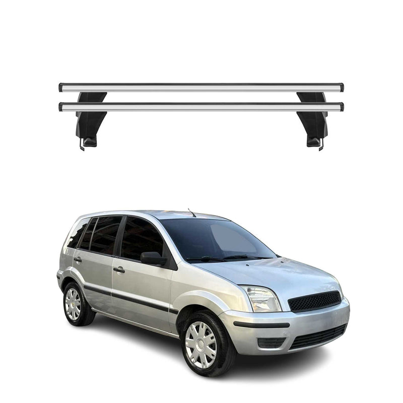 Menabo Barres de toit Transversales pour Ford Fusion 2002-2012 Gris ABE 2x