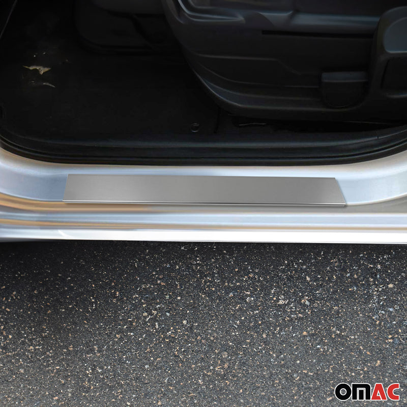 Seuils de porte pour Land Rover Freelander 2006-2014 en acier inox Chromé brossé