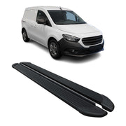 Marchepieds latéraux pédale pour Mercedes Citan W420 L1 2021-2026 Noir 2Pcs Alu