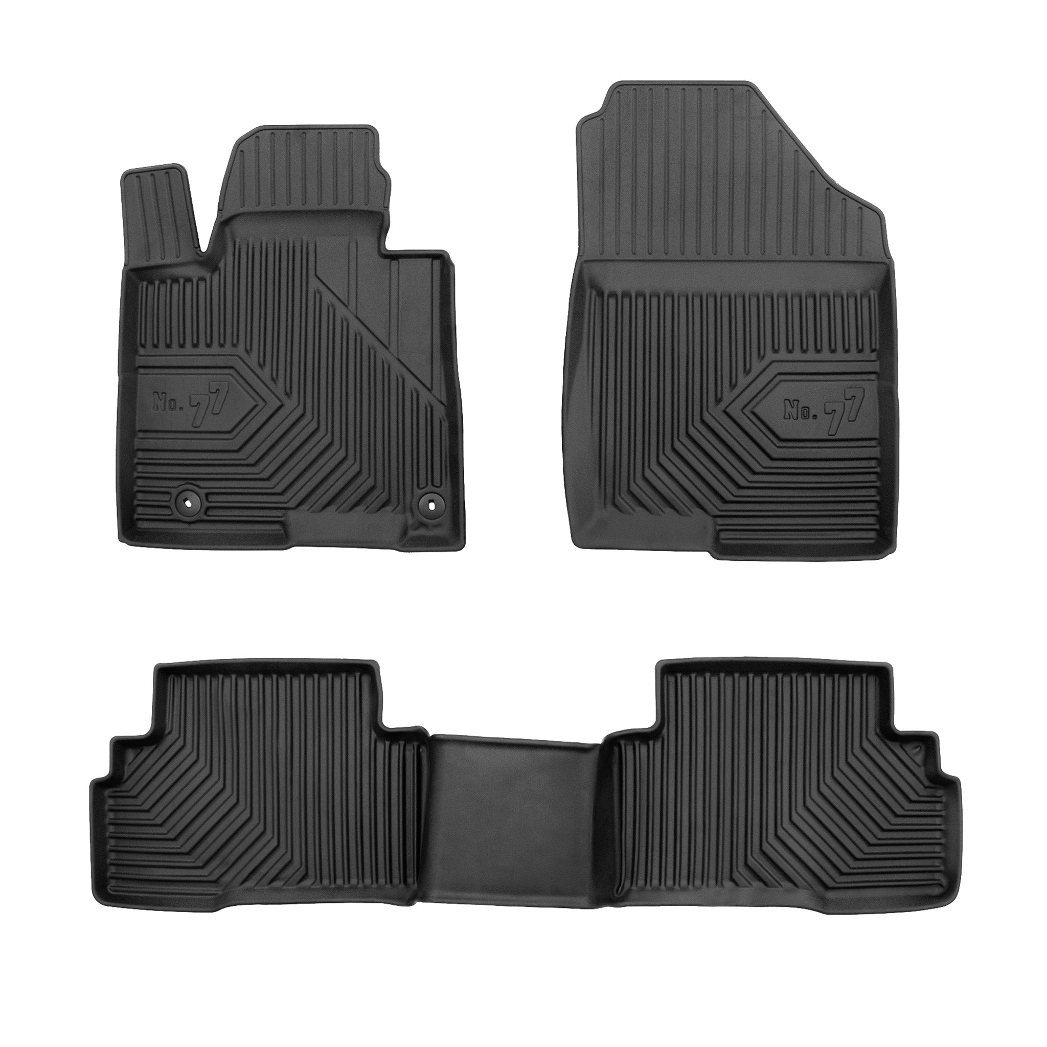 Tapis de sol pour Hyundai Tucson IV Hybrid 2022-2026 sauf PHEW TPE Noir 3Pcs