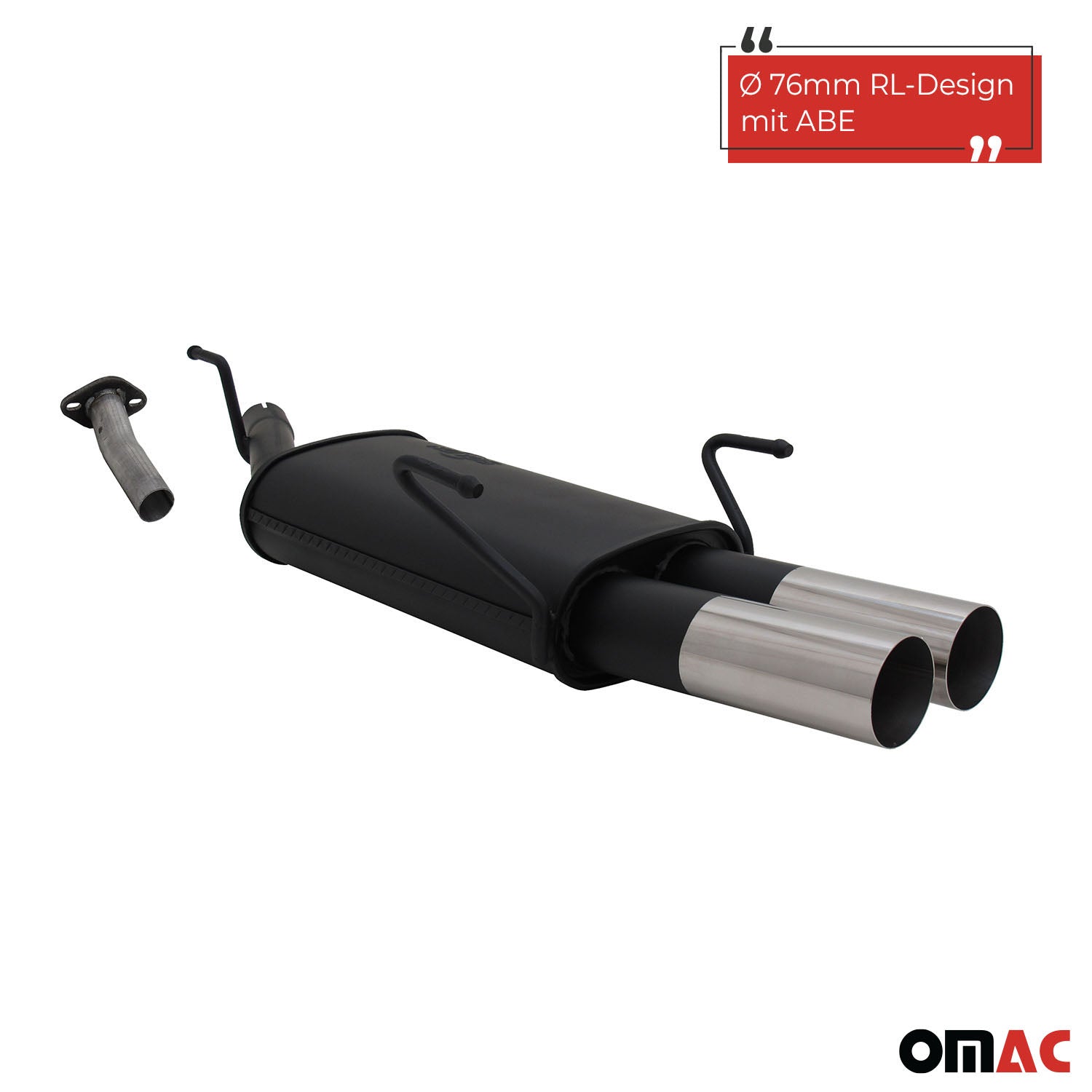 Échappement arrière sport Novus pour Opel Astra G Caravan 2x76mm RL-Design ABE