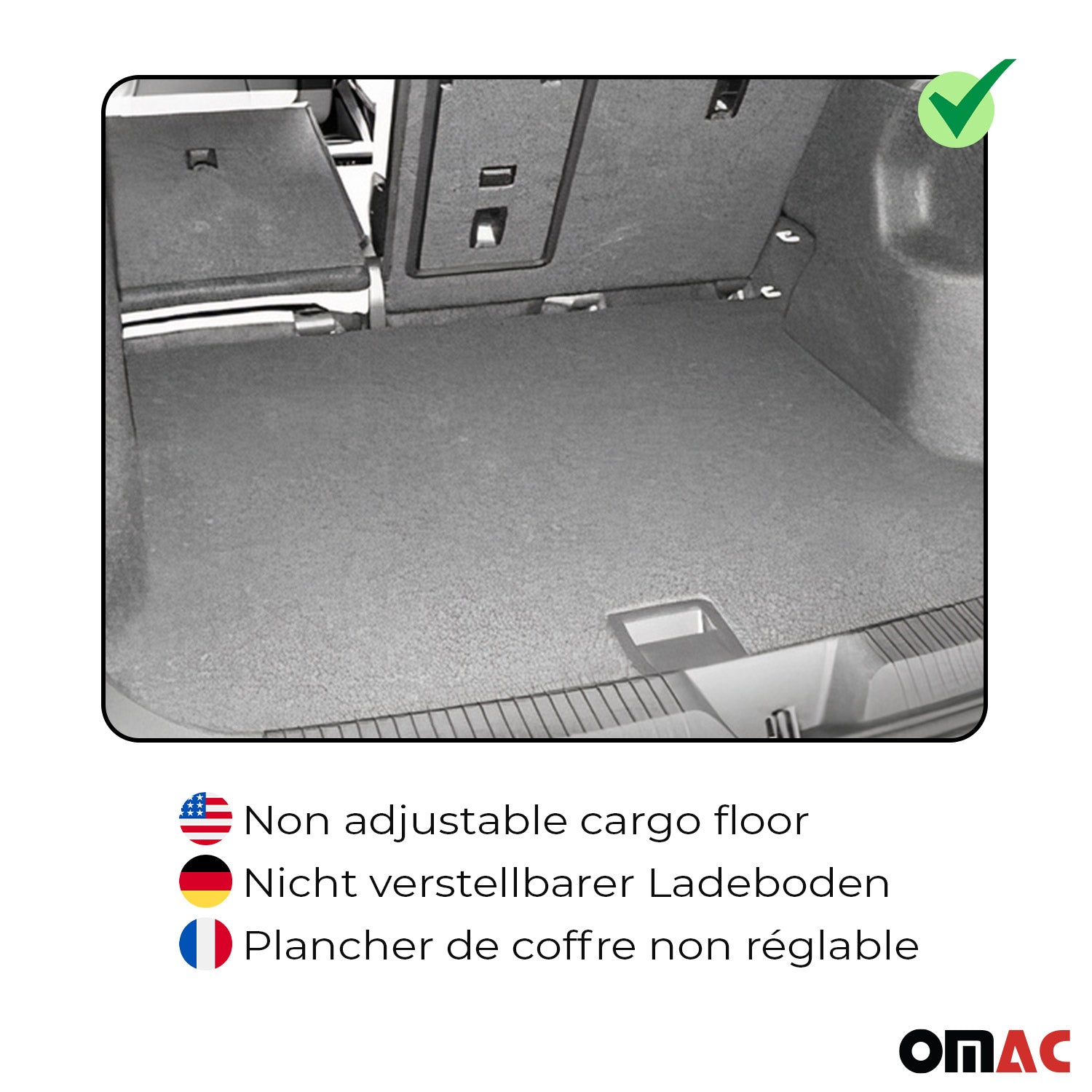 Tapis de Coffre pour Jeep Wrangler 2018-2026 TPE Noir