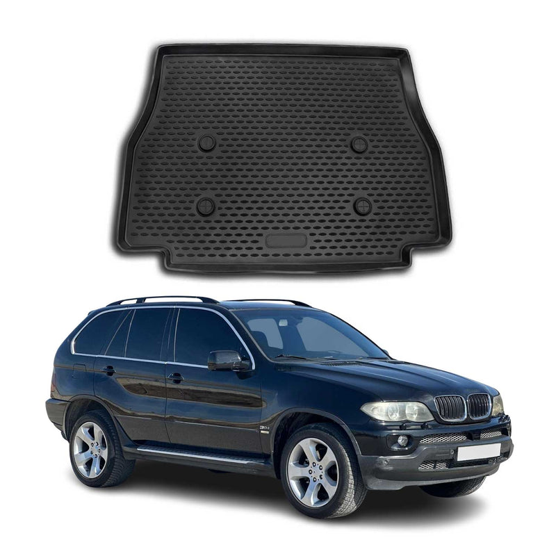 OMAC Tapis de coffre pour BMW X5 E53 1999-2006 en caoutchouc TPE Noir 1Pcs