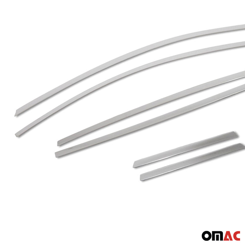 Garniture de Fenêtre pour Hyundai Bayon SUV 2021-2025 Acier Inoxy Brillant 6Pcs
