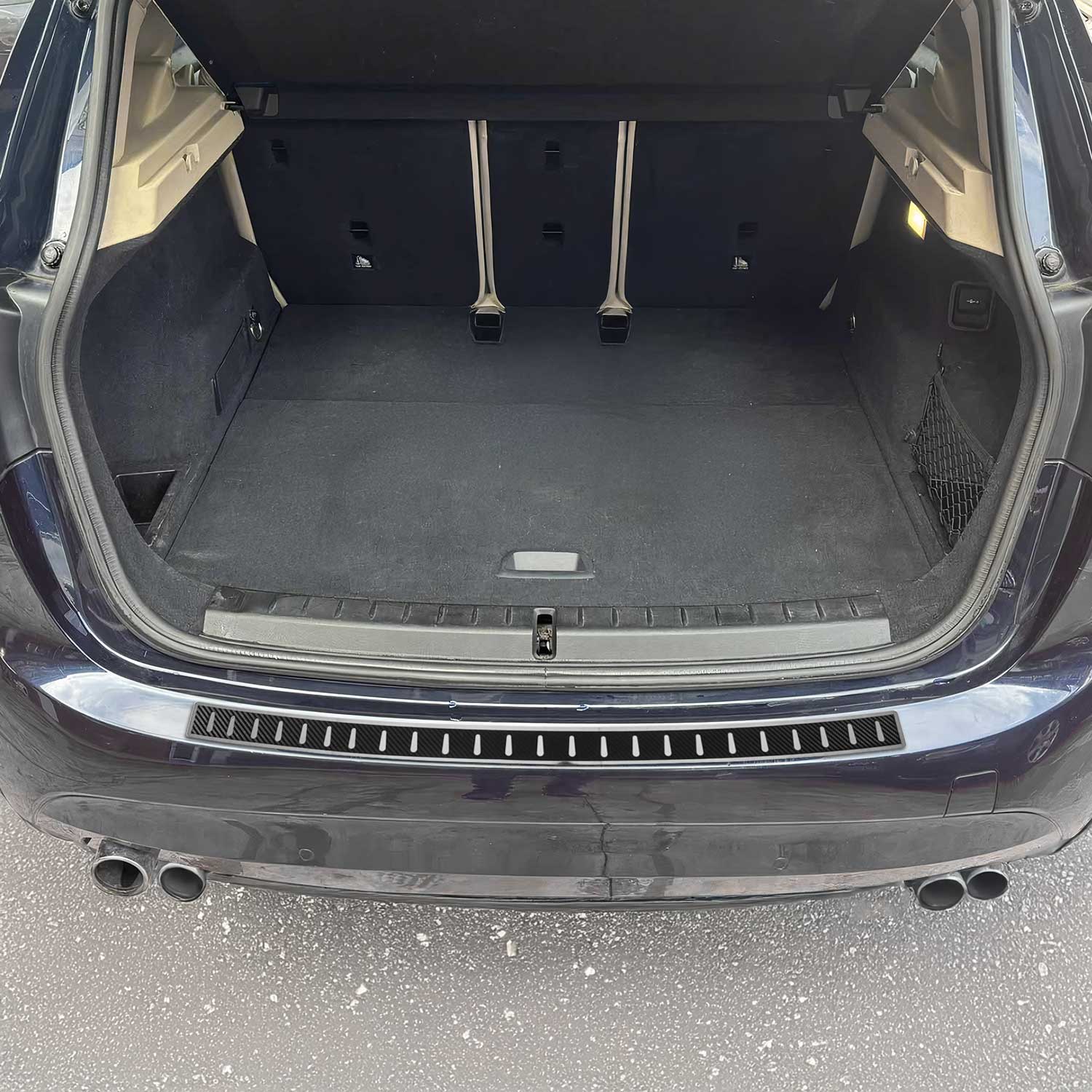 Protection seuil de pare-chocs pour BMW Série 2 F45 2014-2021 Folie de carbone