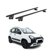 Barres de toit transversales pour Fiat Pandina 2024-2026 Alu Noir 2 pièces ABE