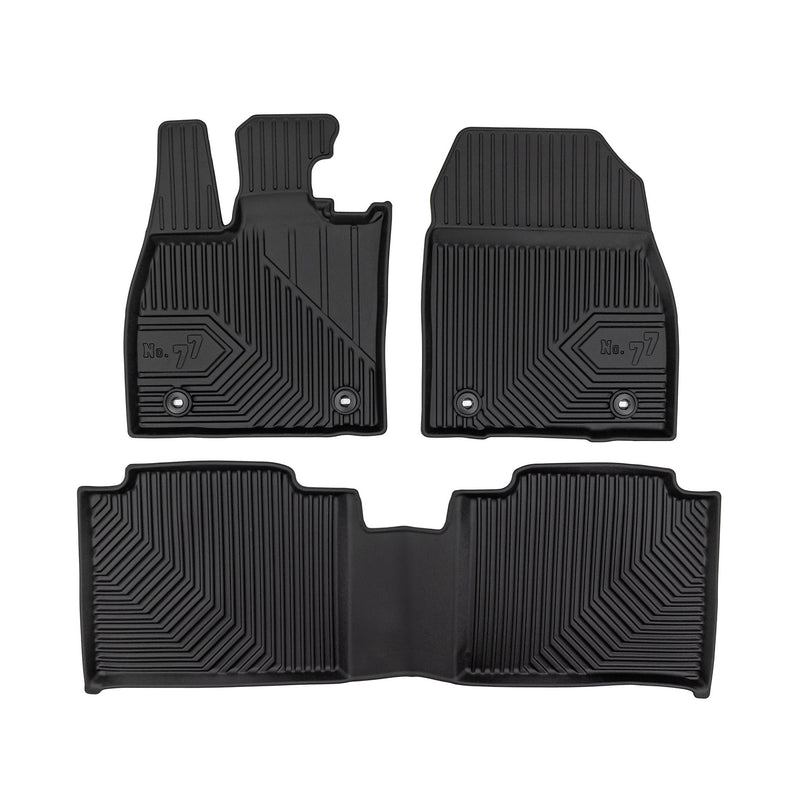 Tapis de Sol de Voiture No.77 pour Lexus RZ 2022-2025 TPE Antidérapant Noir 3Pcs
