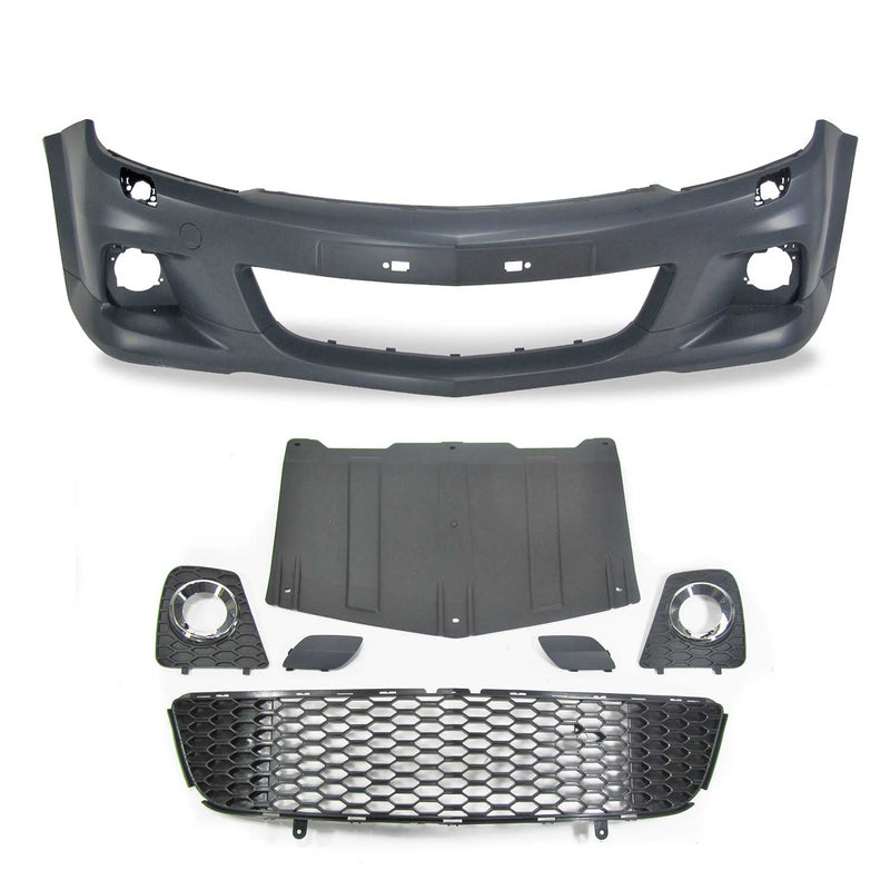 JOM Pare-chocs avant pour Opel Astra H 3 portes 2004-2013 Plastique Noir 1x