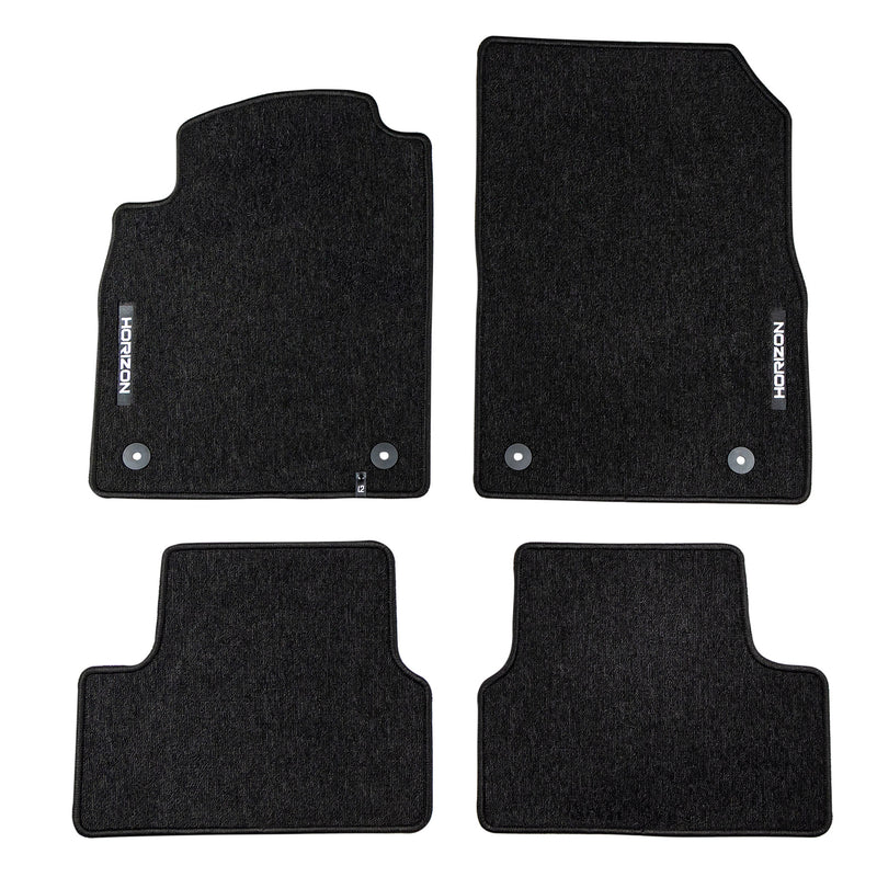 Tapis de Sol de Voiture pour Opel Astra J 2009-2015 Velours Imperméable 4Pcs