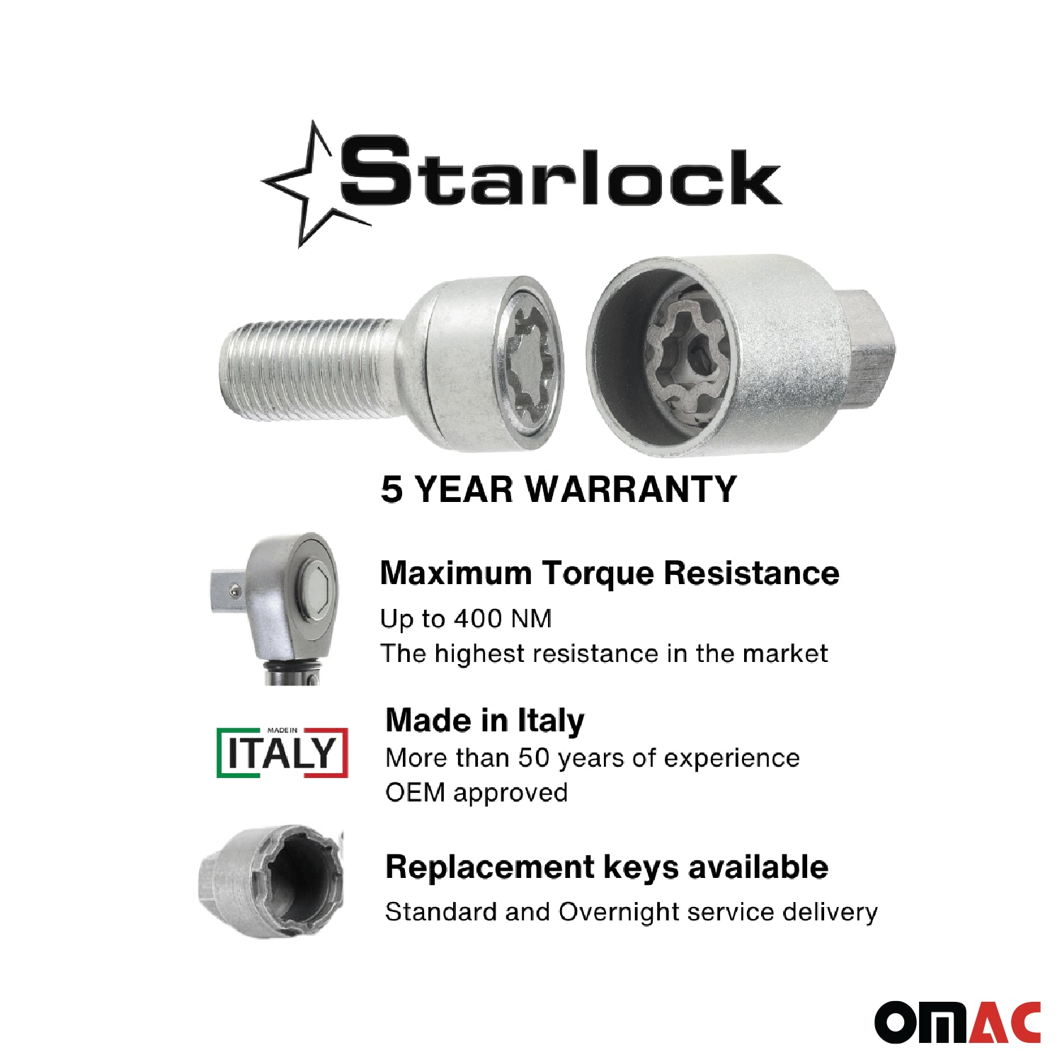 Vis de roue antivol pour Audi A6/ A7/ A8/ A6 Allroad/ TT/ RS6 Gris M14X1.5