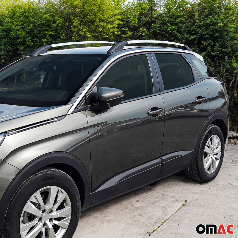 KIT Barres de toit trans+long pour Ford Kuga 2012-2019 Alu Argent