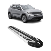 Marchepieds Latéraux pédale pour Opel Frontera 2024-2026 Aluminium Gris 2Pcs