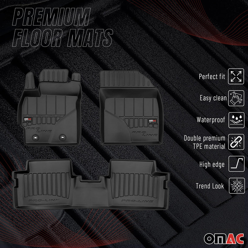 Tapis de Sol pour Toyota Corolla 2006-2013 TPE Noir