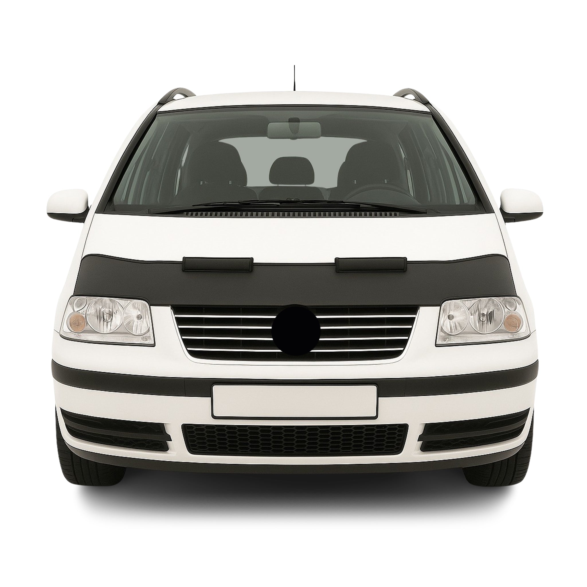Protège Capot - Masque De Voiture pour VW Sharan 2000-2010 En Vinyle Noir