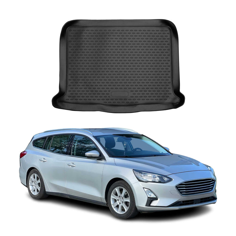 OMAC Tapis de coffre inférieur pour Ford Focus Turnier 2018-2025 en caoutchouc