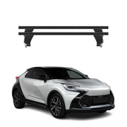 Menabo Barres de toit transversales pour Toyota C-HR II 2024-2026 Alu Noir 2x