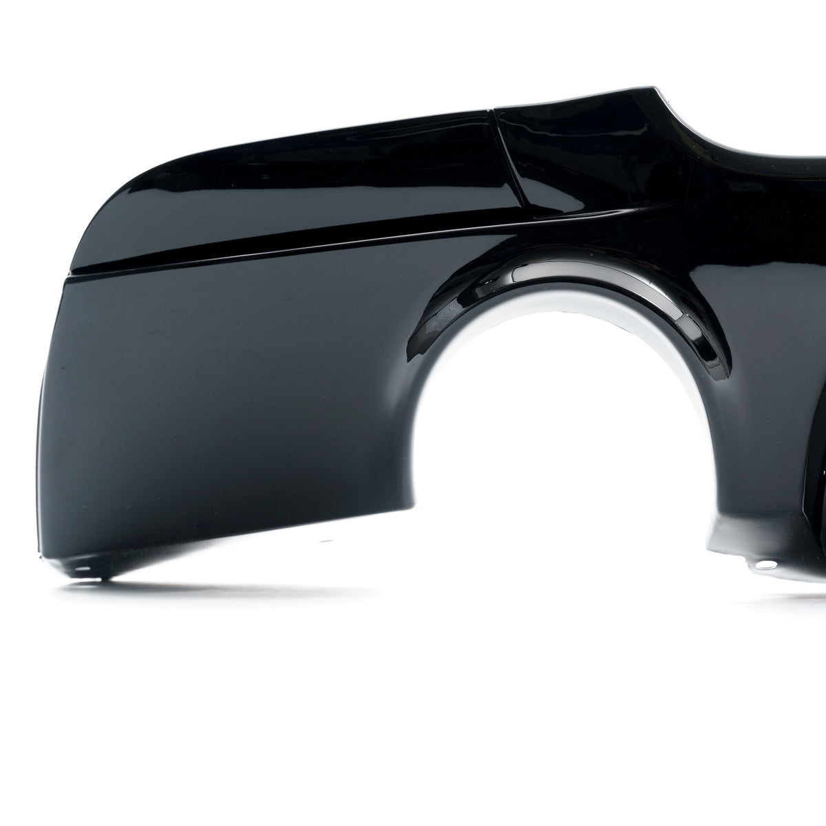 JOM Insert de Pare-choc Arrière pour BMW Série 3 E92/E93 2006-2013 Noir Brillant 1-Rohr (li/re)