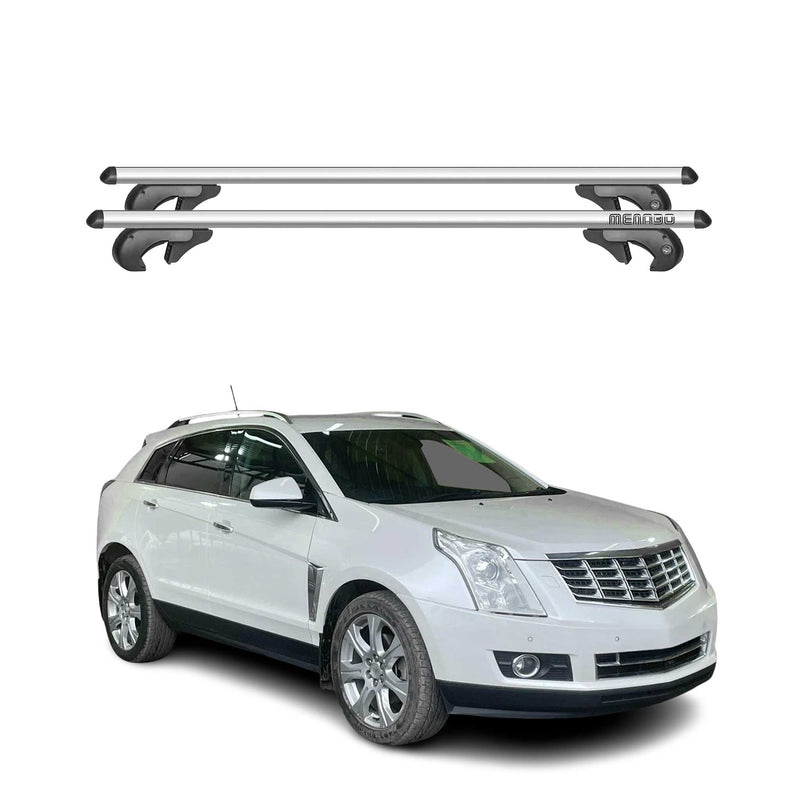 Barres de toit transversales pour Cadillac SRX 2010-2016 90kg Alu Gris 2x