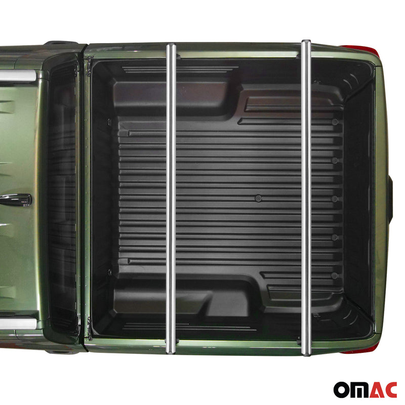 Barres de toit transversales pour VW Amarok 2010-2025 Aluminium Gris