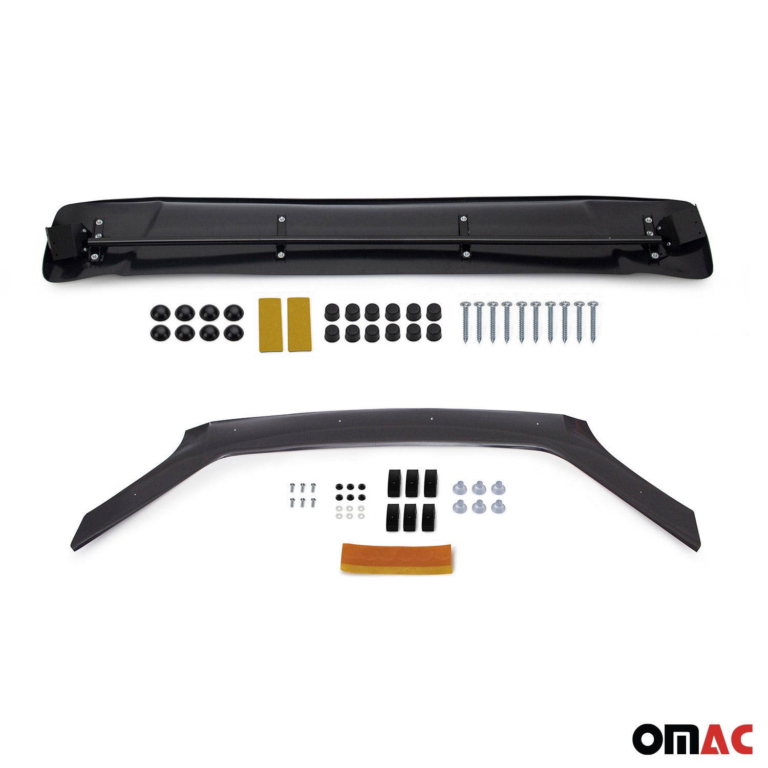 Set Déflecteur de Capot Visière Pare-brise pour Ford Transit 2006-2013 2x Acryl