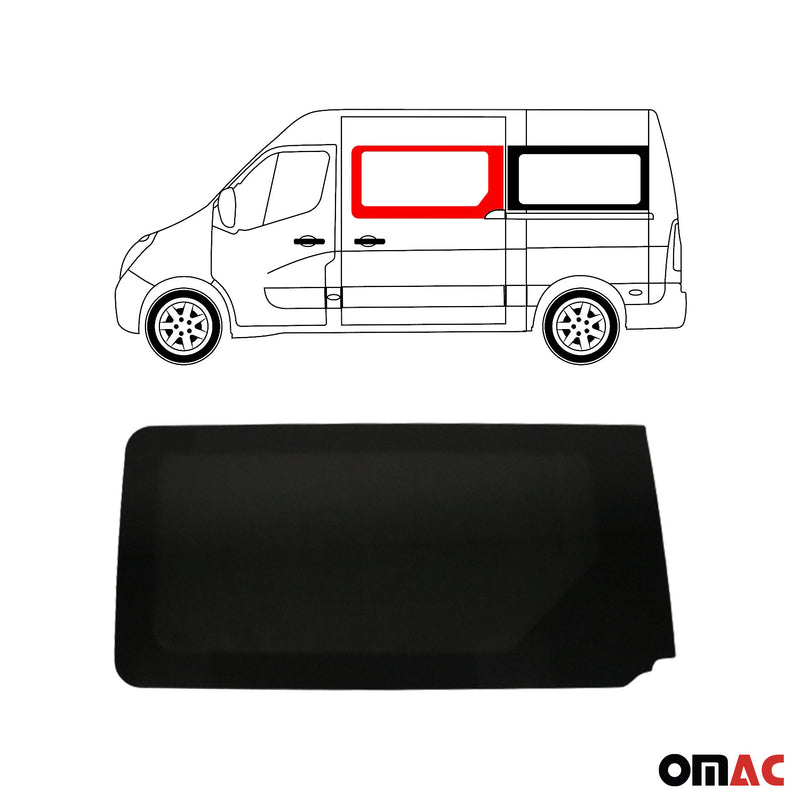 Vitre de Porte pour Opel Movano 2010-2023 Gauche Avant Coulissante L1