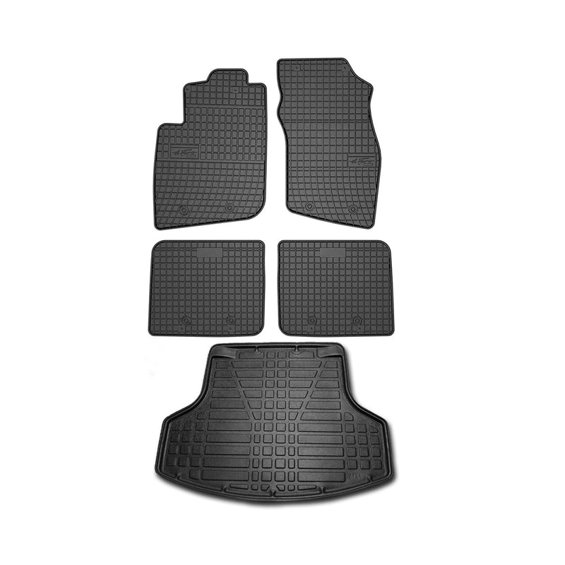 Kit Tapis de sol et coffre pour Volvo S40 1995-2004 TPE Noir