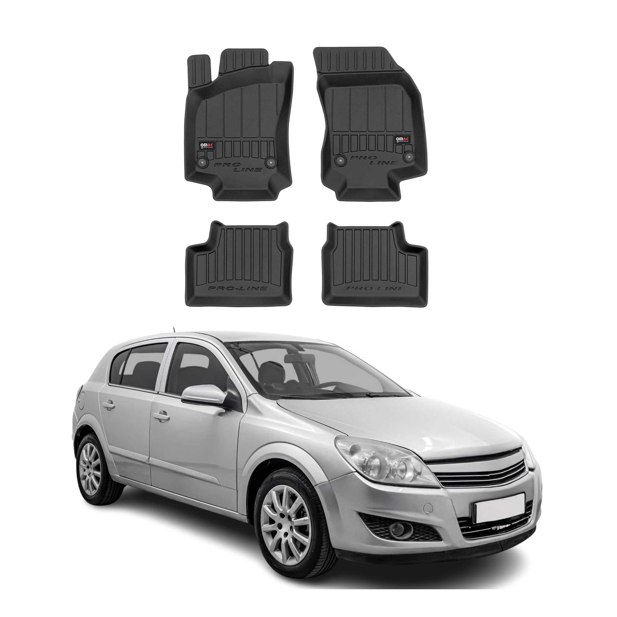 Tapis de Sol pour Opel Astra H 2004-2014 TPE Noir