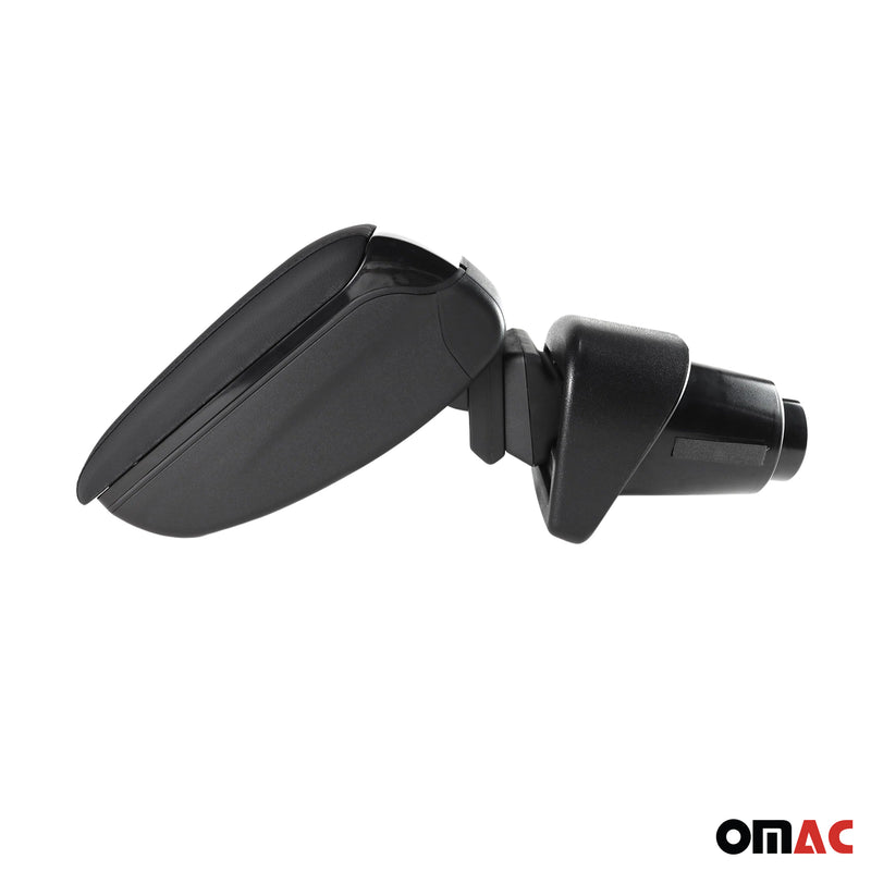 Accoudoir pour Fiat 500L 2013-2017 Vinyl Abs Noir Coulissant