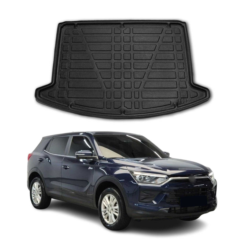 Tapis de Coffre pour Ssangyong Korando IV 2020-2022 en TPE Noir