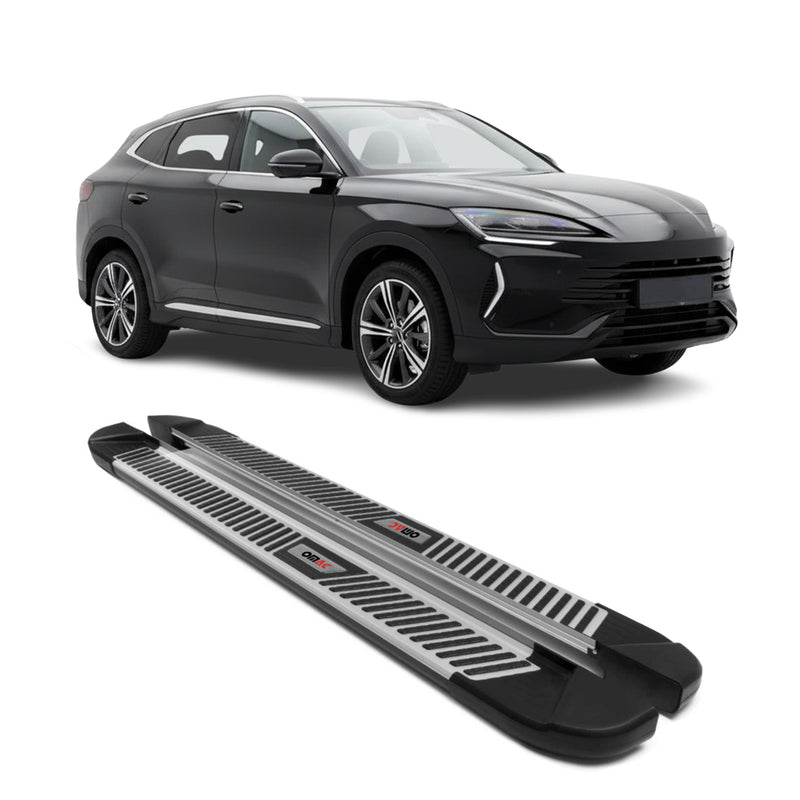 2023-2025 BYD Seal U SUV Marchepieds Latéraux pédale Aluminium Gris Noir 2Pcs