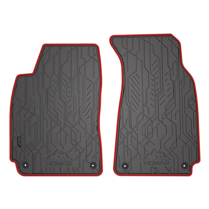Tapis de Sol de Voiture pour VW Passat B5 1996-2005 Caoutchouc Noir-Rogue 2Pcs