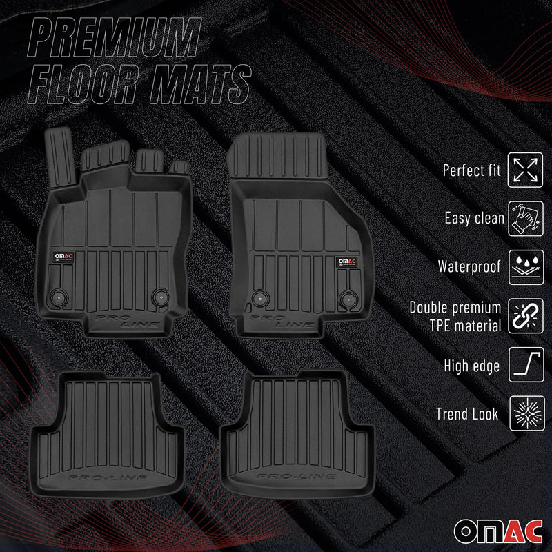 Tapis de Sol pour VW Golf 2019-2022 Caoutchouc TPE Noir