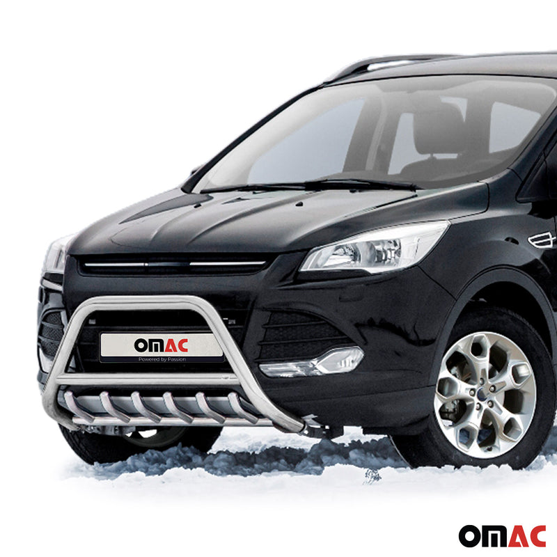 Pare-Buffle Avant Pour Ford Kuga 2012-2017 en Acier Argent