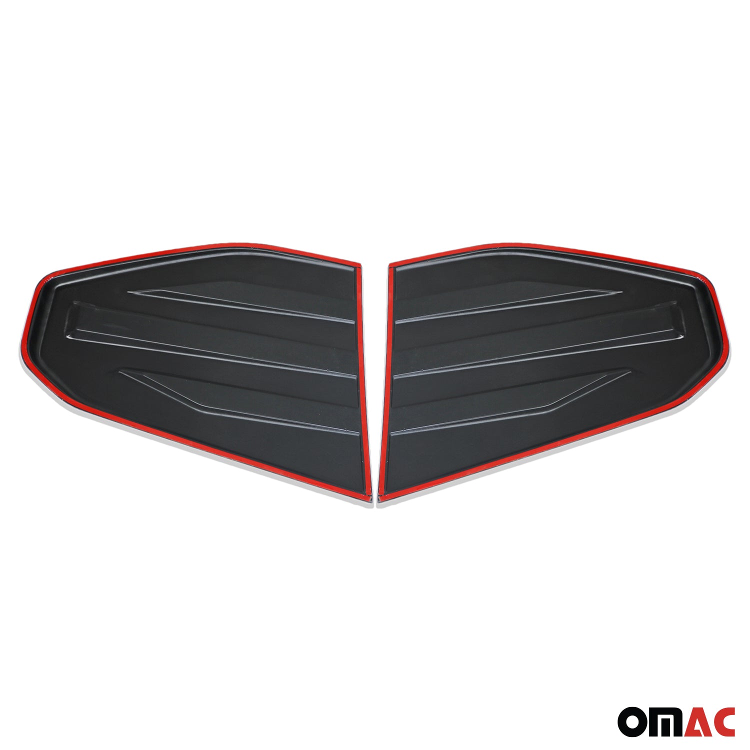 Revêtement Arrière Carénage de Vitre pour Dacia Jogger 2022-2026 2Pcs Noir