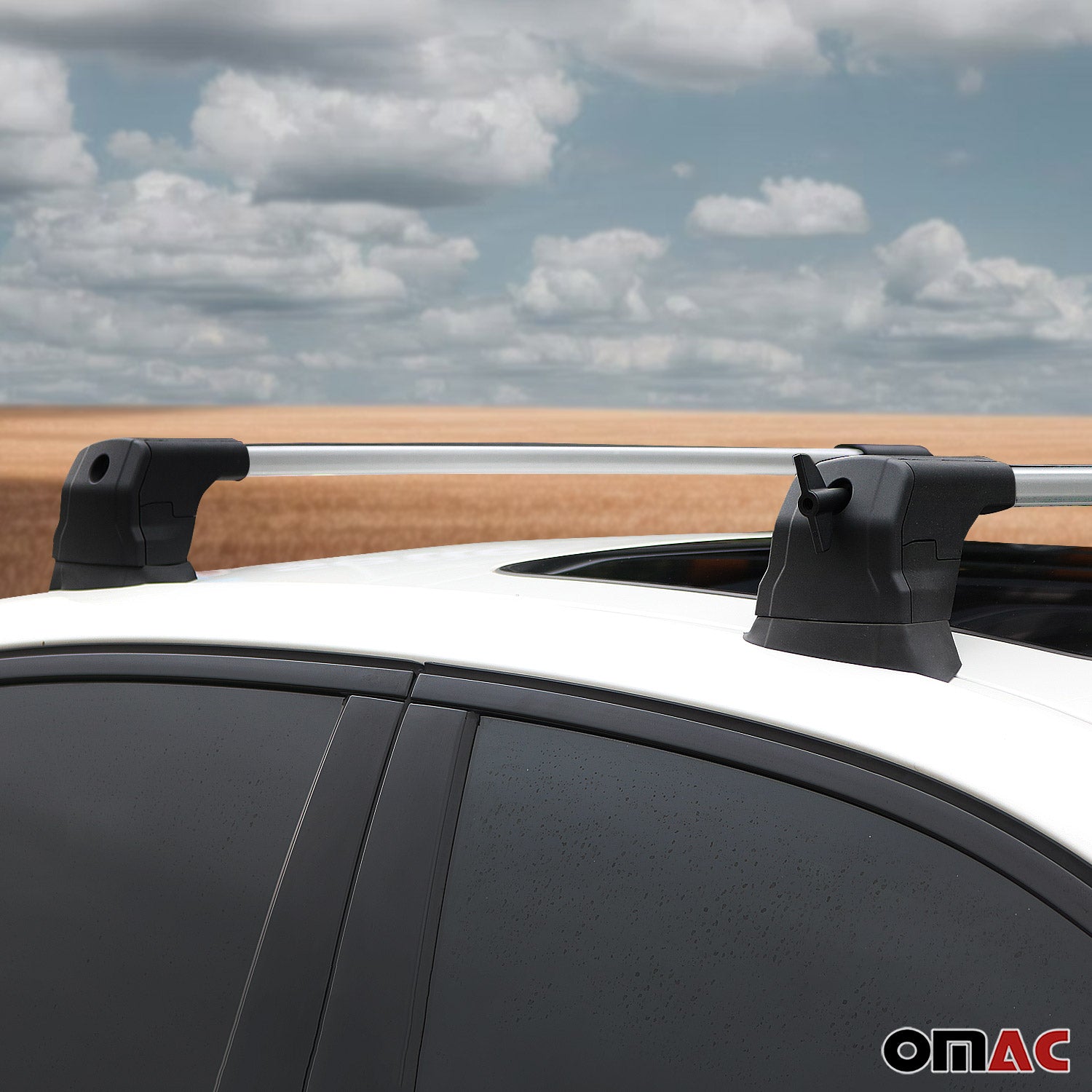 Barres de toit transversales pour Mercedes Classe E W213 2017-2020 Pre-FL gris