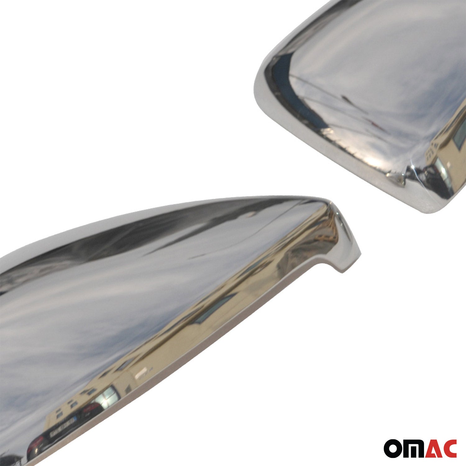 Coques de Rétroviseurs pour VW Touran 5T 2015-2026 en Acier Chromé Argent