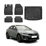 Kit Tapis de Sol et Coffre pour Kia XCeed 2019-2022 TPE Noir