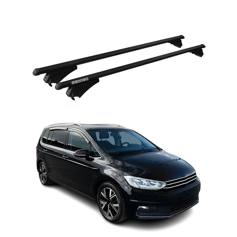 Tiger Barres de toit transversales pour VW Touran II 2015-2025 Noir