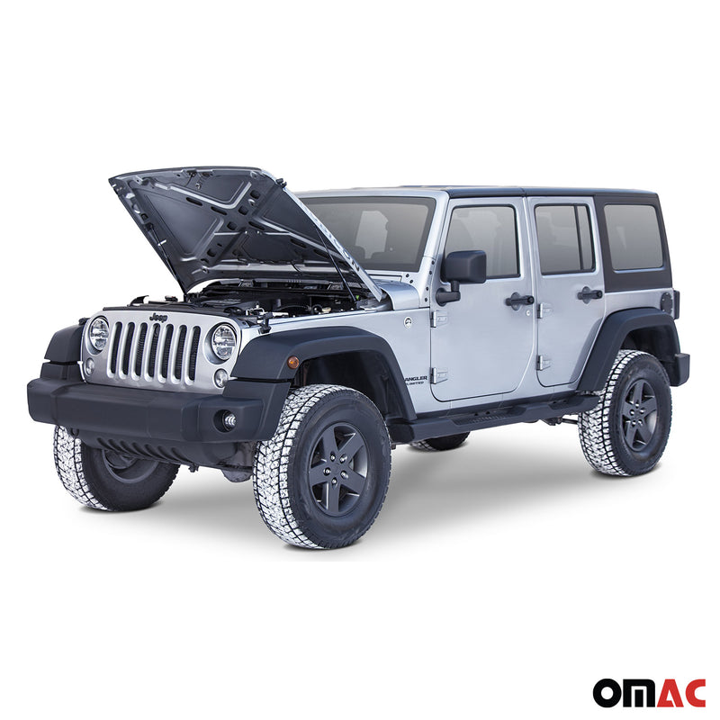 2x Vérins à Gaz pour Jeep Wrangler JK 2007-2018 Amortisseur à gaz Avant
