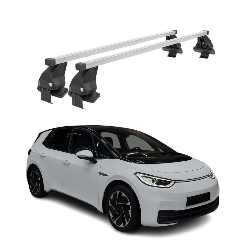 Menabo Barres de toit transversales pour VW ID 3 2019-2025 Acier Gris 2x