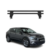 Barres de toit Transversales pour Citroen C4 Cactus II 2018-2024 Alu Noir 2x