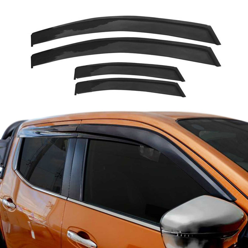 Déflecteurs De Vent Pluie D'air pour Isuzu D-Max 2019-2025 Acrylique 4 Pcs