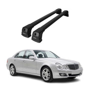Barres de toit transversales pour Mercedes Classe E W211 2003-2009 noir en Alu