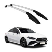 Barres de toit longitudinales pour Mercedes A Klasse W177 2018-2026 en Alu gris