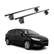 Barres de toit transversales acier pour Ford Focus III HB Break 2011-2018 Noir