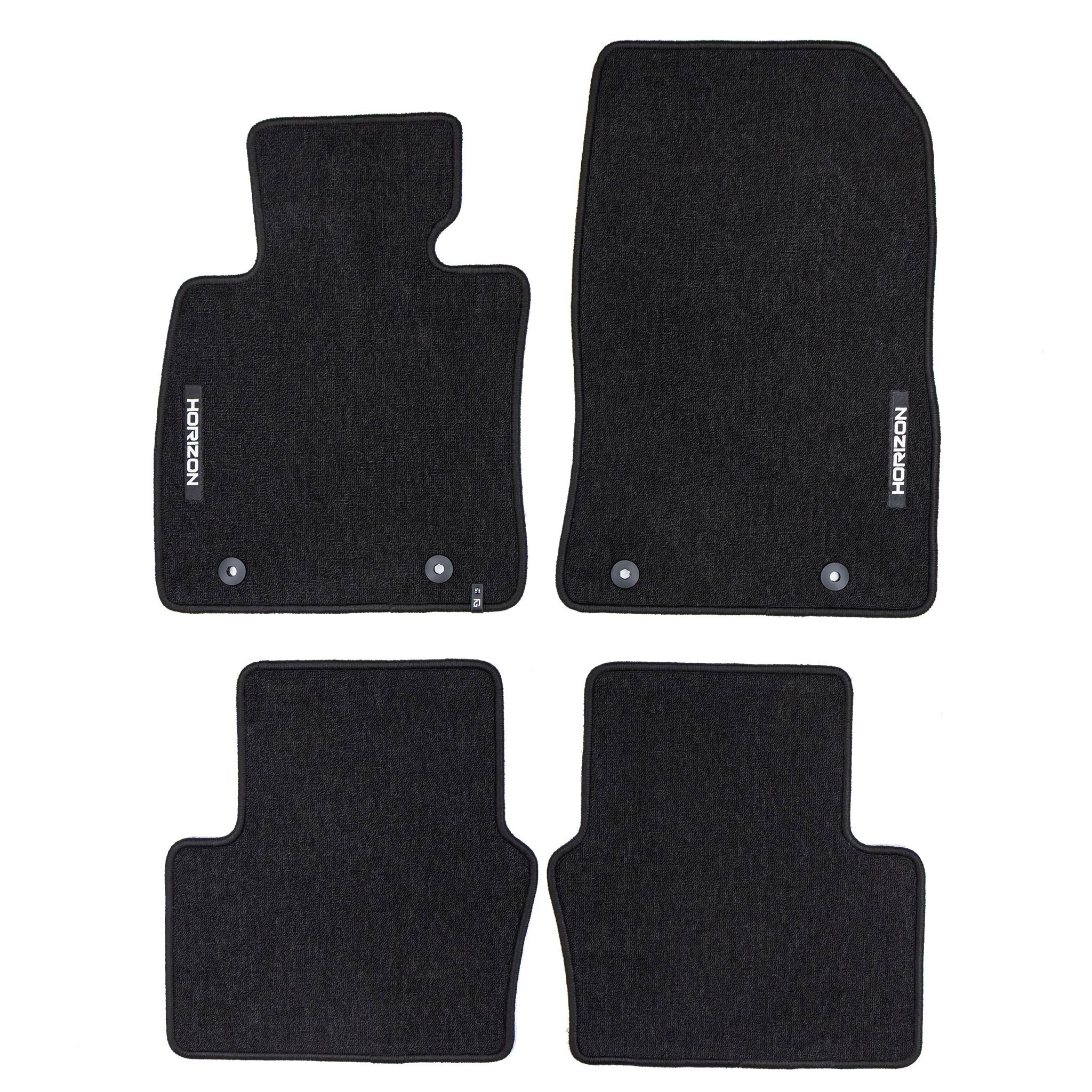 Tapis de Sol de Voiture pour Mazda 2 III 2015-2026 Velours Imperméable 4Pcs