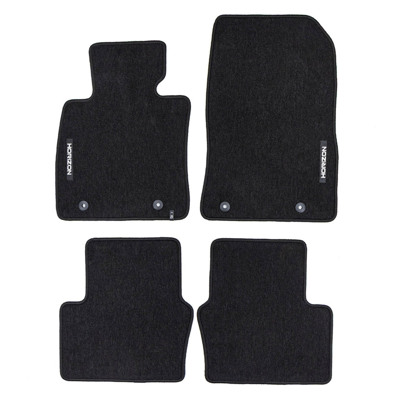 Tapis de Sol de Voiture pour Mazda 2 III 2014-2025 Velours Imperméable 4Pcs